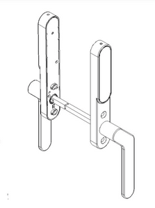Handle - Left - for external mounting