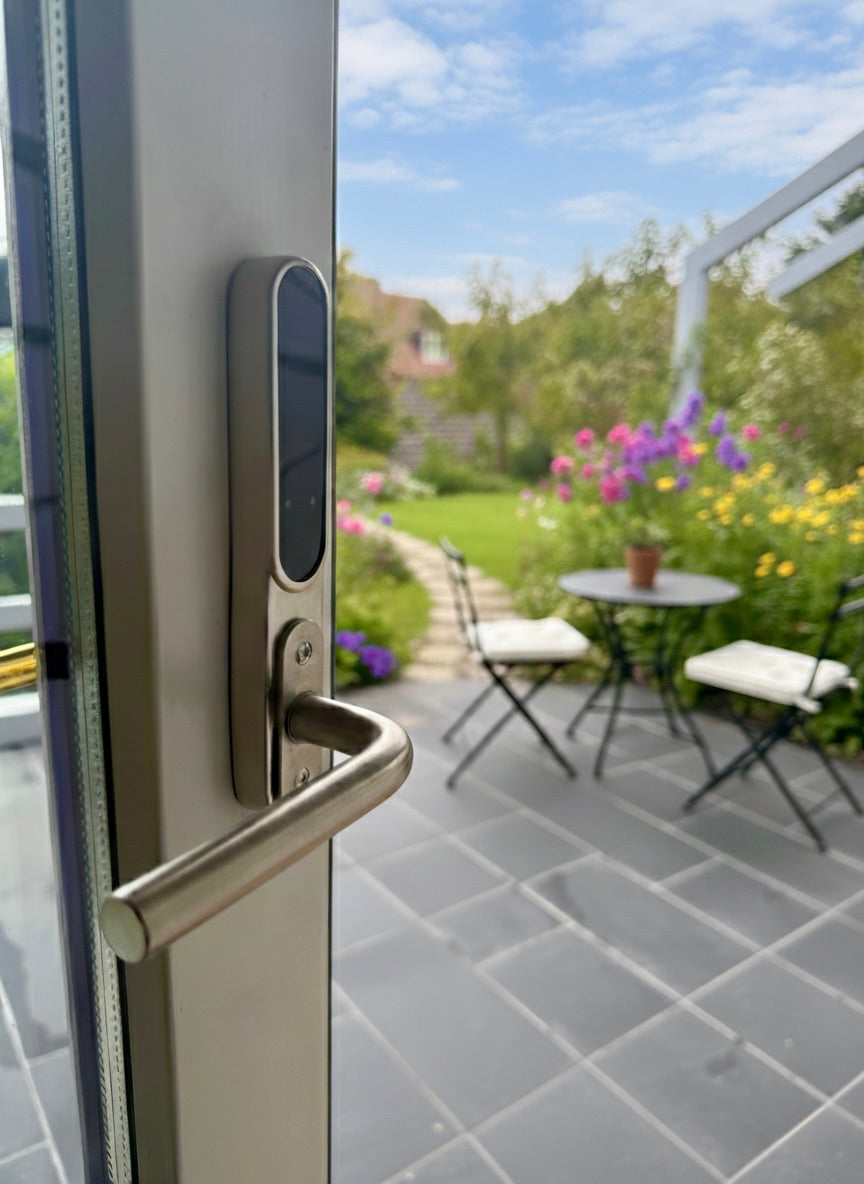 Smart Lock - Matter - Straight - Nickel